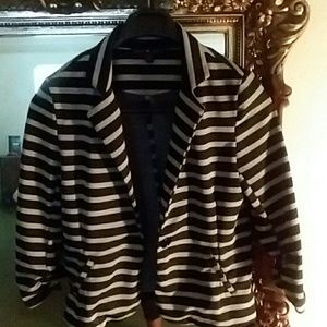 Black and grey blazer