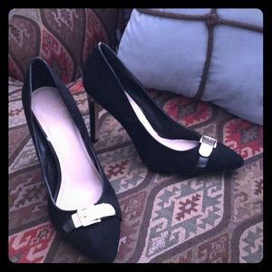 Black Vince camuto suede high heels