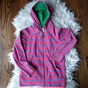 Mini Boden Toweling Zip Up Hoodie