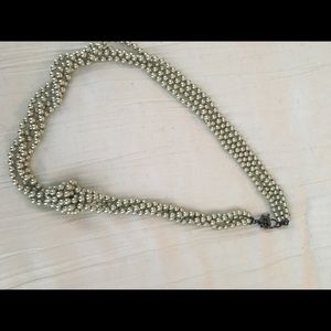 J.Crew knotted pearl multi strand necklace