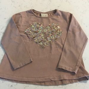 Blush long sleeve shirt