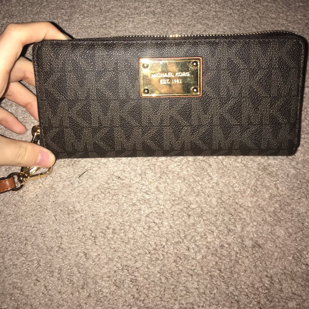 Brown MK wallet