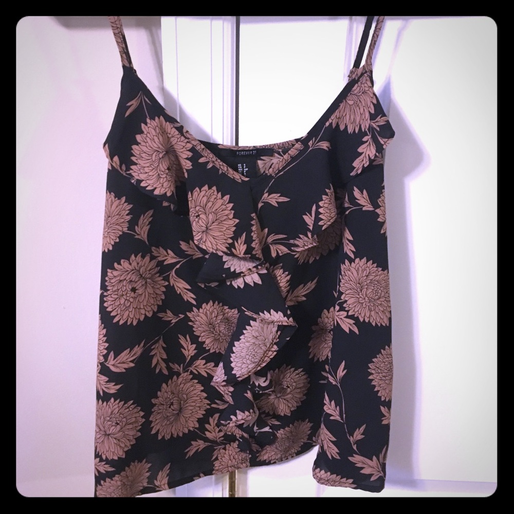 Black Floral Blouse