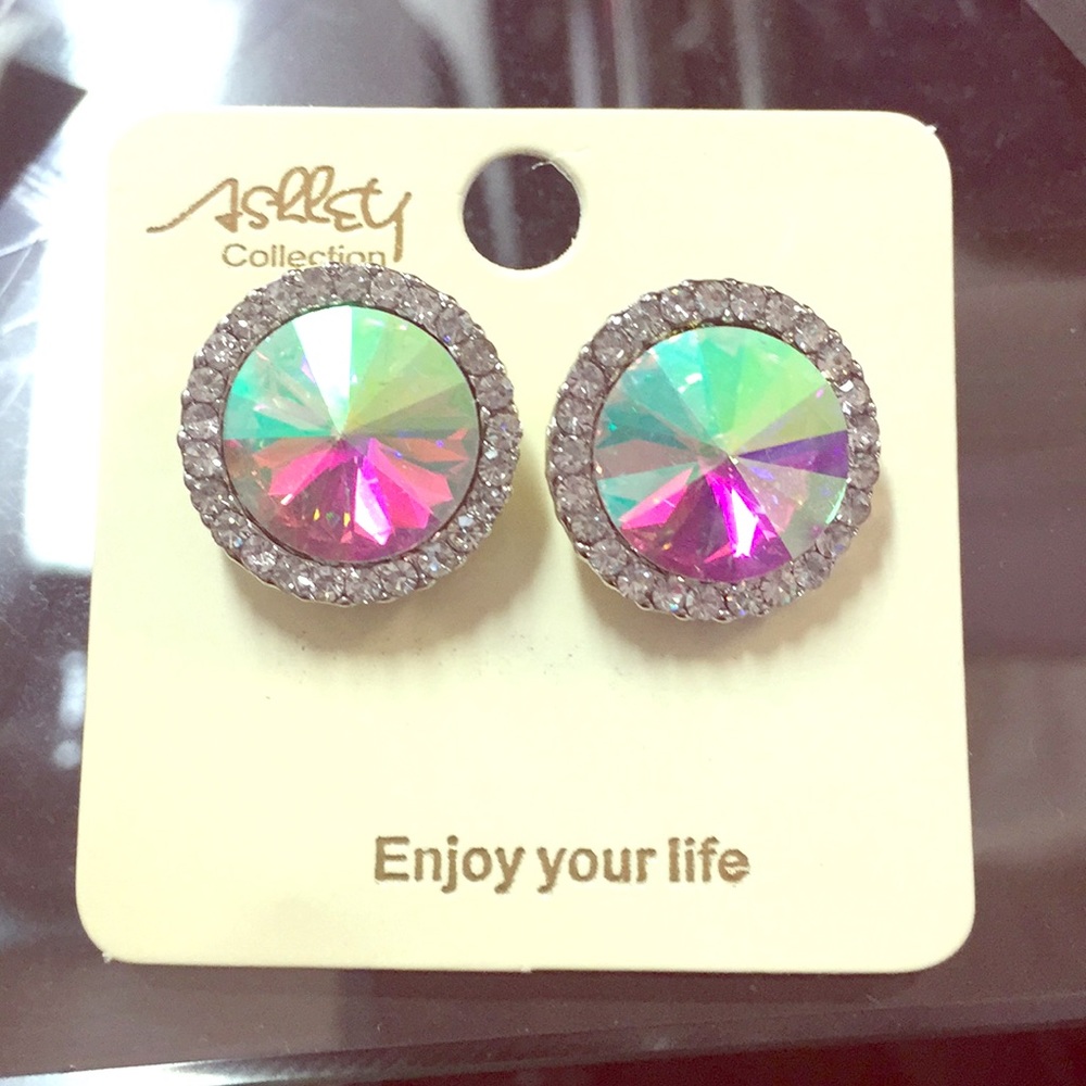 Ab Post Earrings - image 1