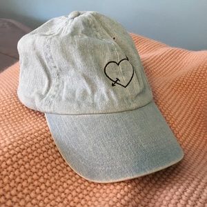 LA Hearts Heart & Arrow Denim Baseball Cap