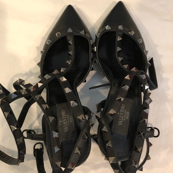 Valentino Noir Rockstud leather pumps - Picture 4 of 8