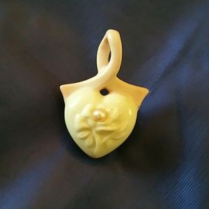 Leox Breast cancer glass brooch pin