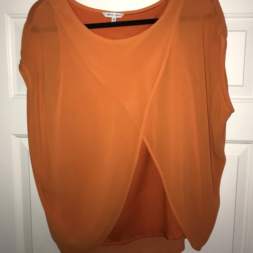 Orange blouse