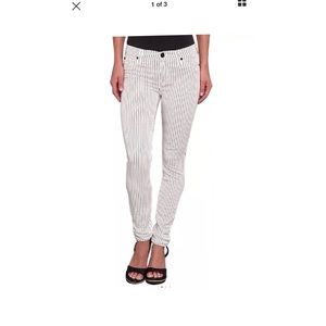 Hudson Nico Skinny Jeans Pinstriped