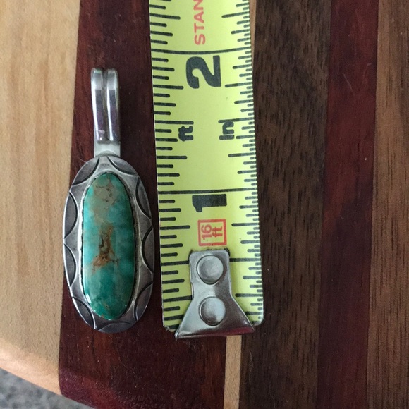 Native Green Turquoise Sterling Pendant‼️CLEARANCE - Picture 7 of 8