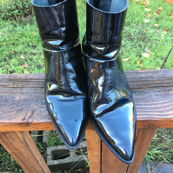🚫SOLD🚫Top shop patent leather point toe ankle b - Picture 2 of 3
