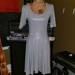 NWT Lularoe Metallic Holiday 2015 Nicole Dress