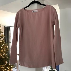 Everlane Blush Long Sleeve Top