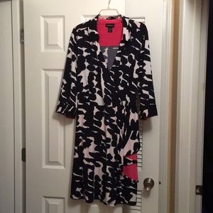 NAVY/WHITE PINK DRESS 18/20