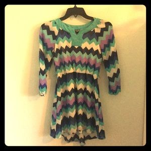 Chevron dress for girls