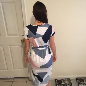 Geoprint dress