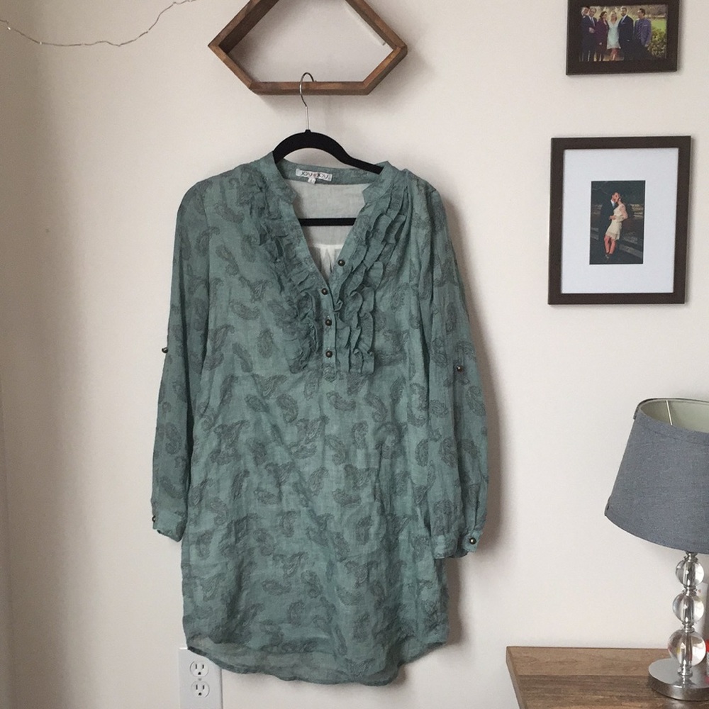 Blue Paisley Tunic/Dress