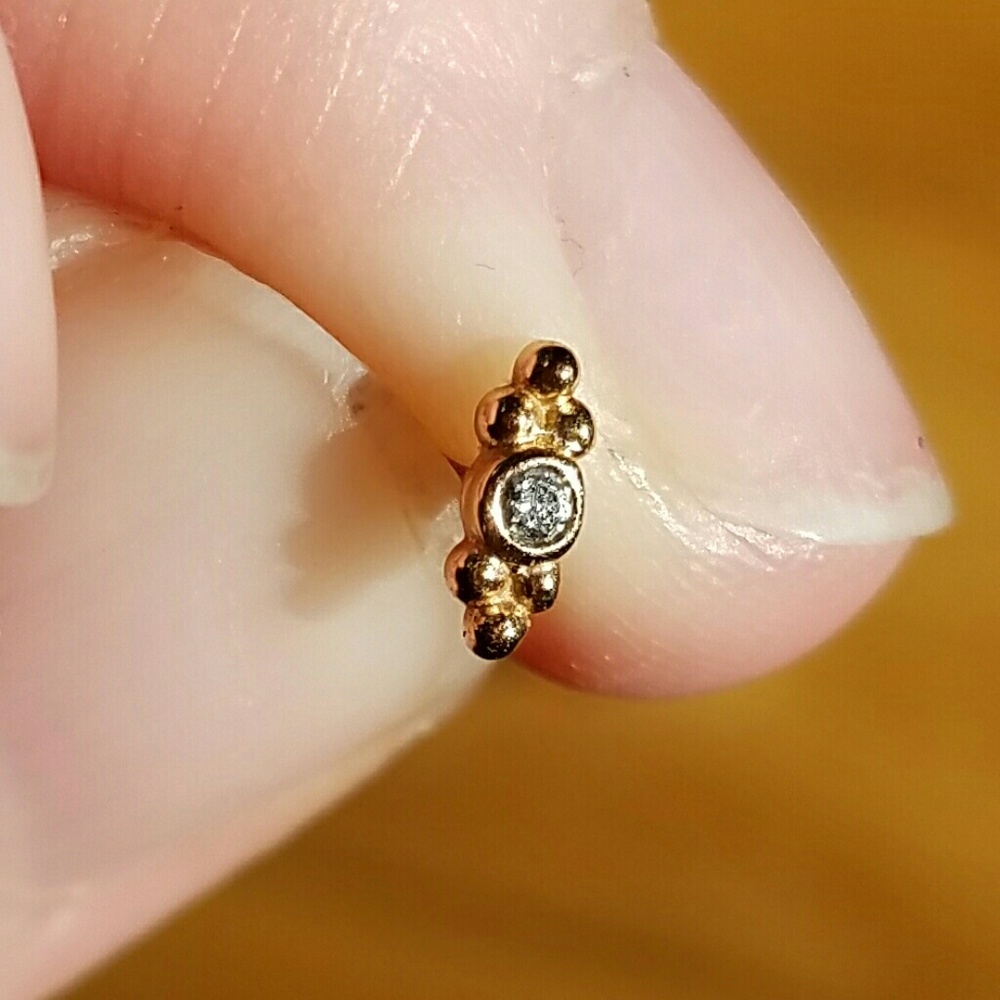 Anatometal Seamless 14k Gold Sabrina End