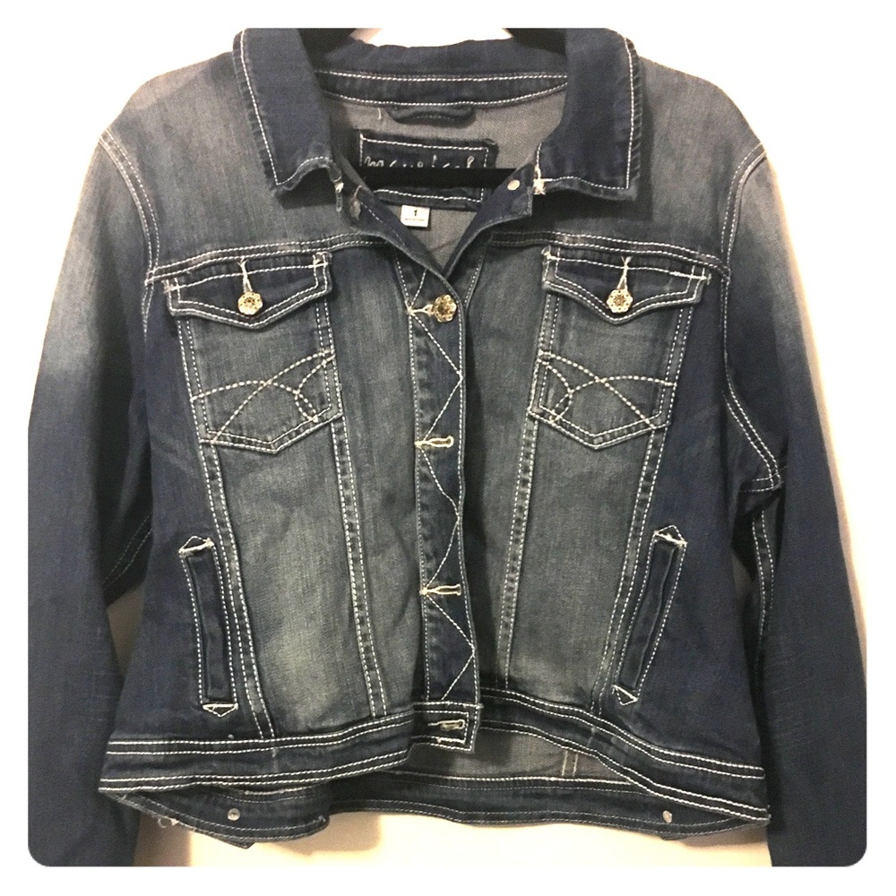 Cropped jean jacket