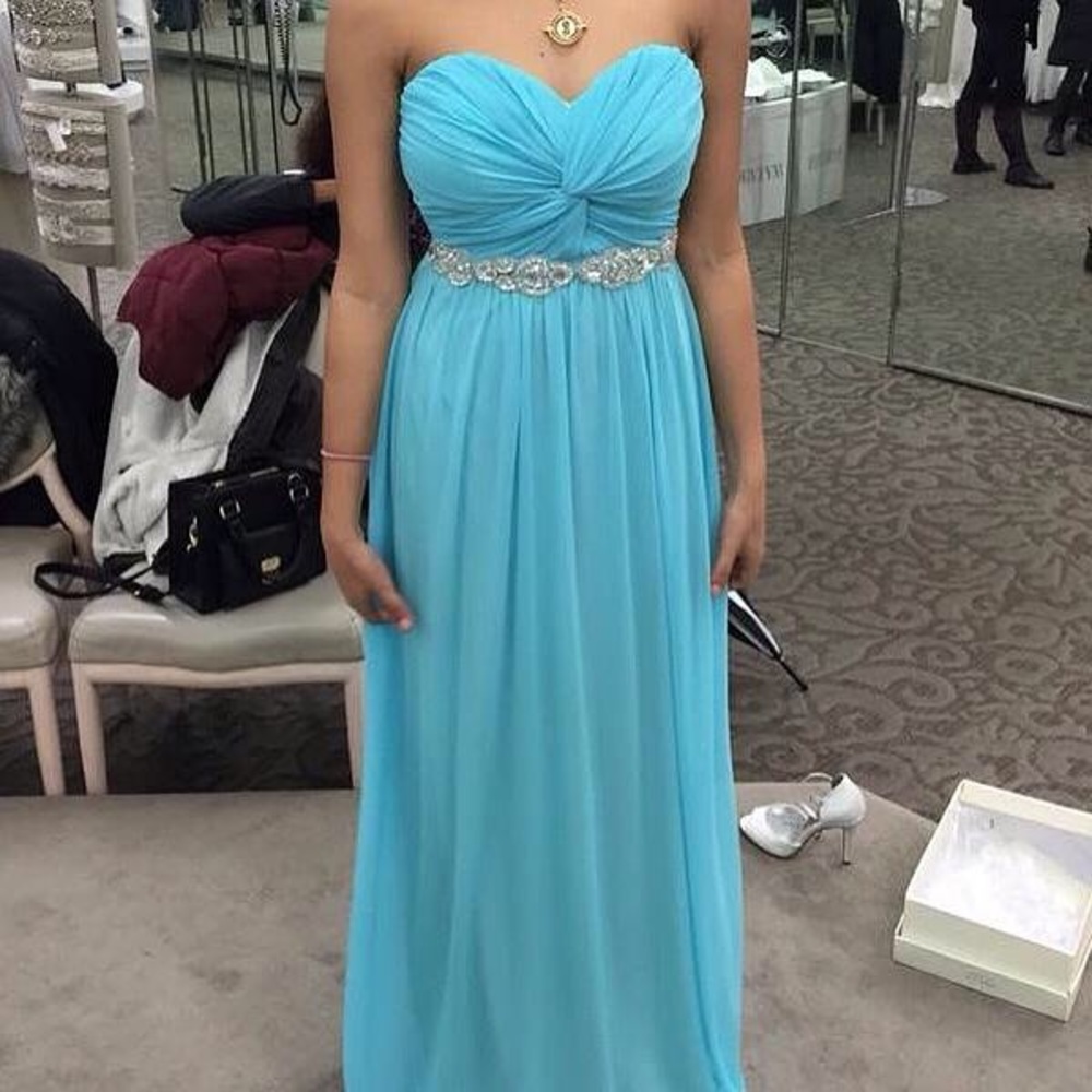 Floor length dress with jewels