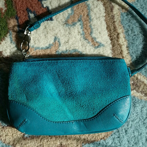 New York & Company Turquoise Clutch - Picture 2 of 8