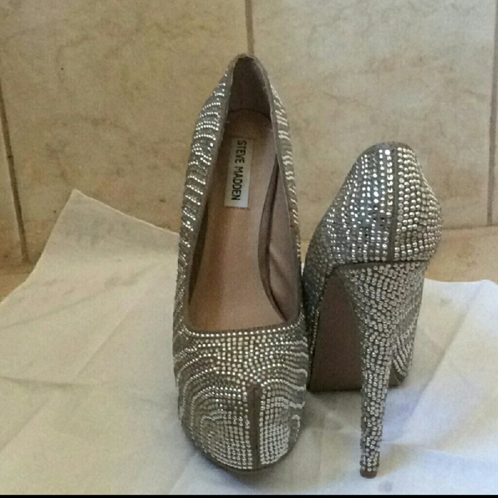 Steve  Madden  rhinestone heels