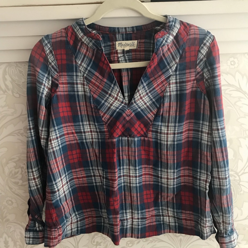 Madewell Plaid Long-Sleeve