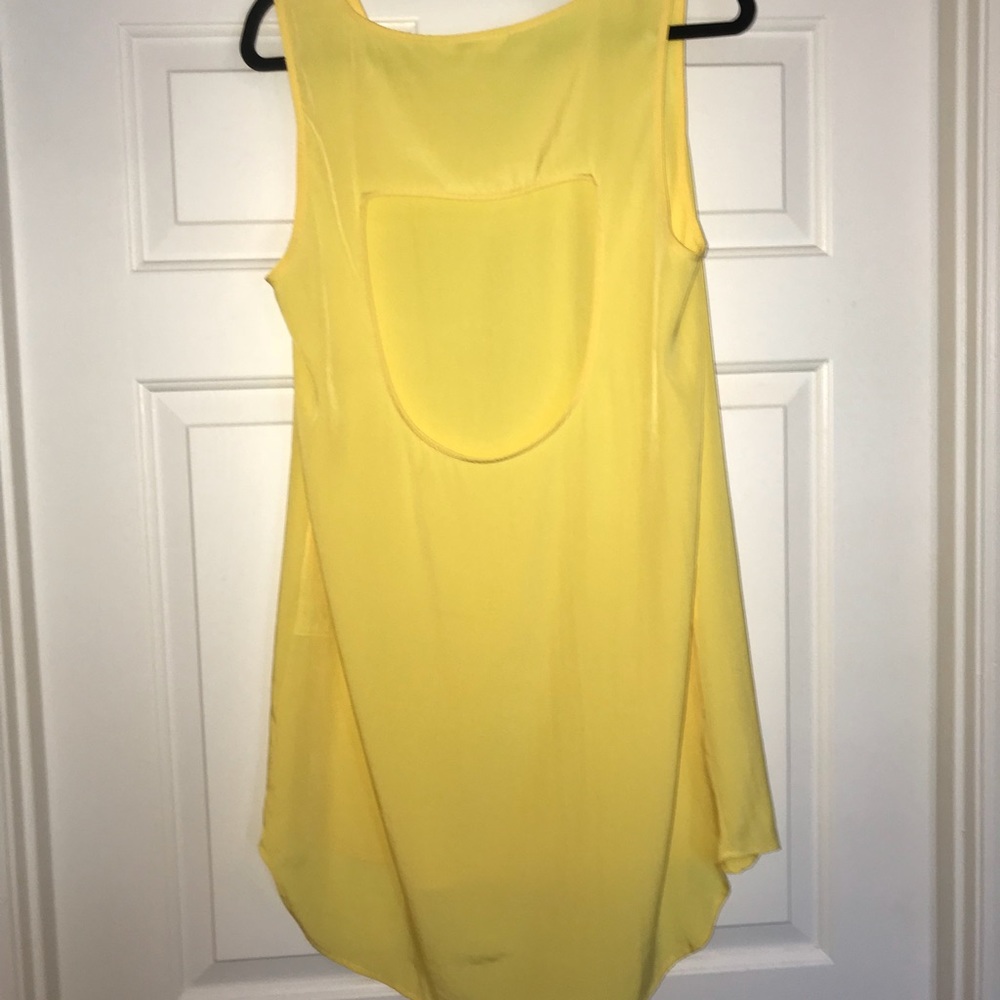 Yellow flowy dress
