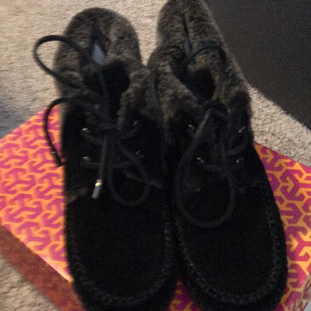 Tory Burch black Nathan flat bootie