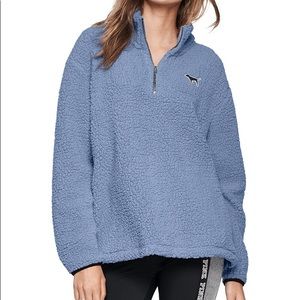 NEW VS PINK Sherpa Boyfriend Sweater