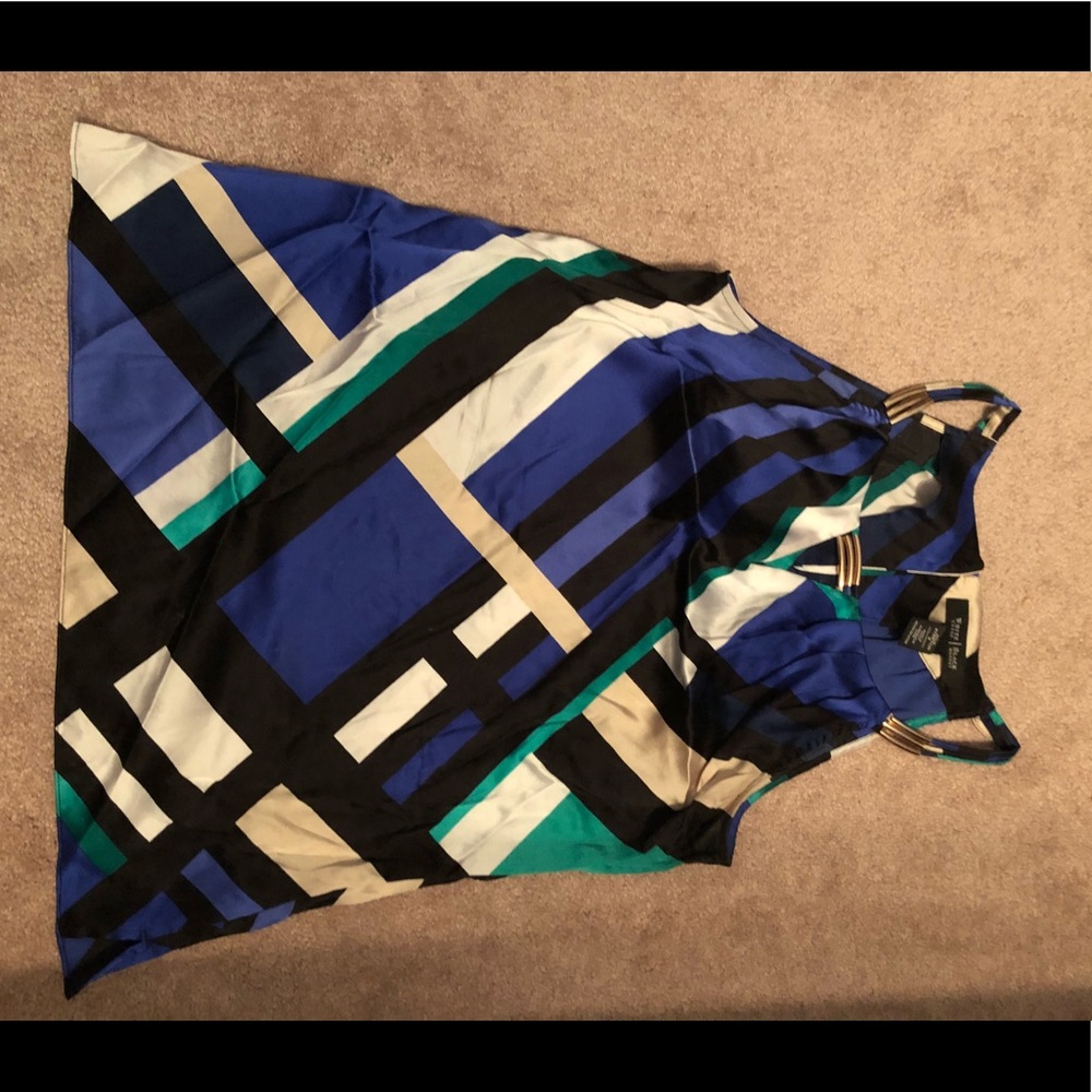 Color block tank top