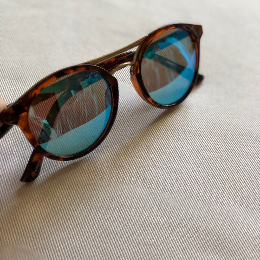 J. Crew factory blue mirrored lense sunglasses