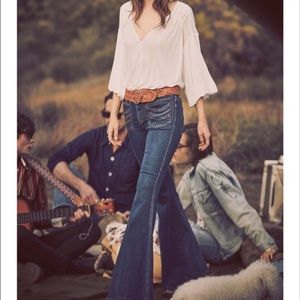 Free People Size 30 Flare Jeans Bell Bottom