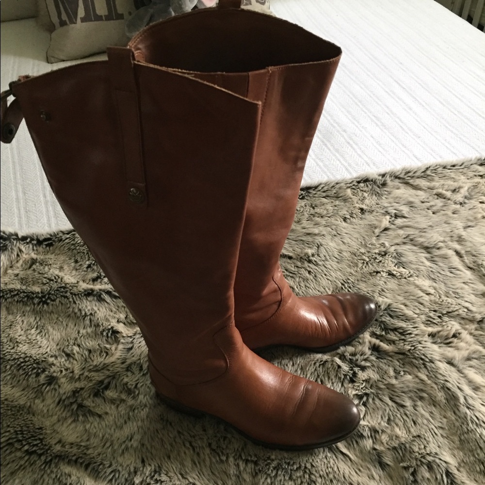 Sam Edelman Cognac Riding Boots