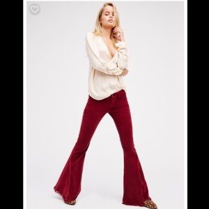 Free People Size 30 Bell Bottom Corduroys