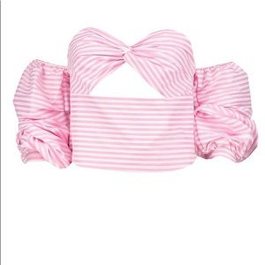 Pink Strapless Top Size Small NWT