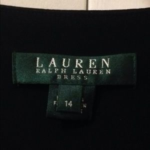A black Ralph Lauren evening dress size 14.