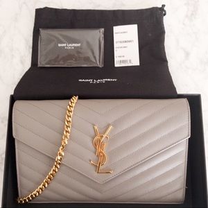 ysl monogram chain wallet bag