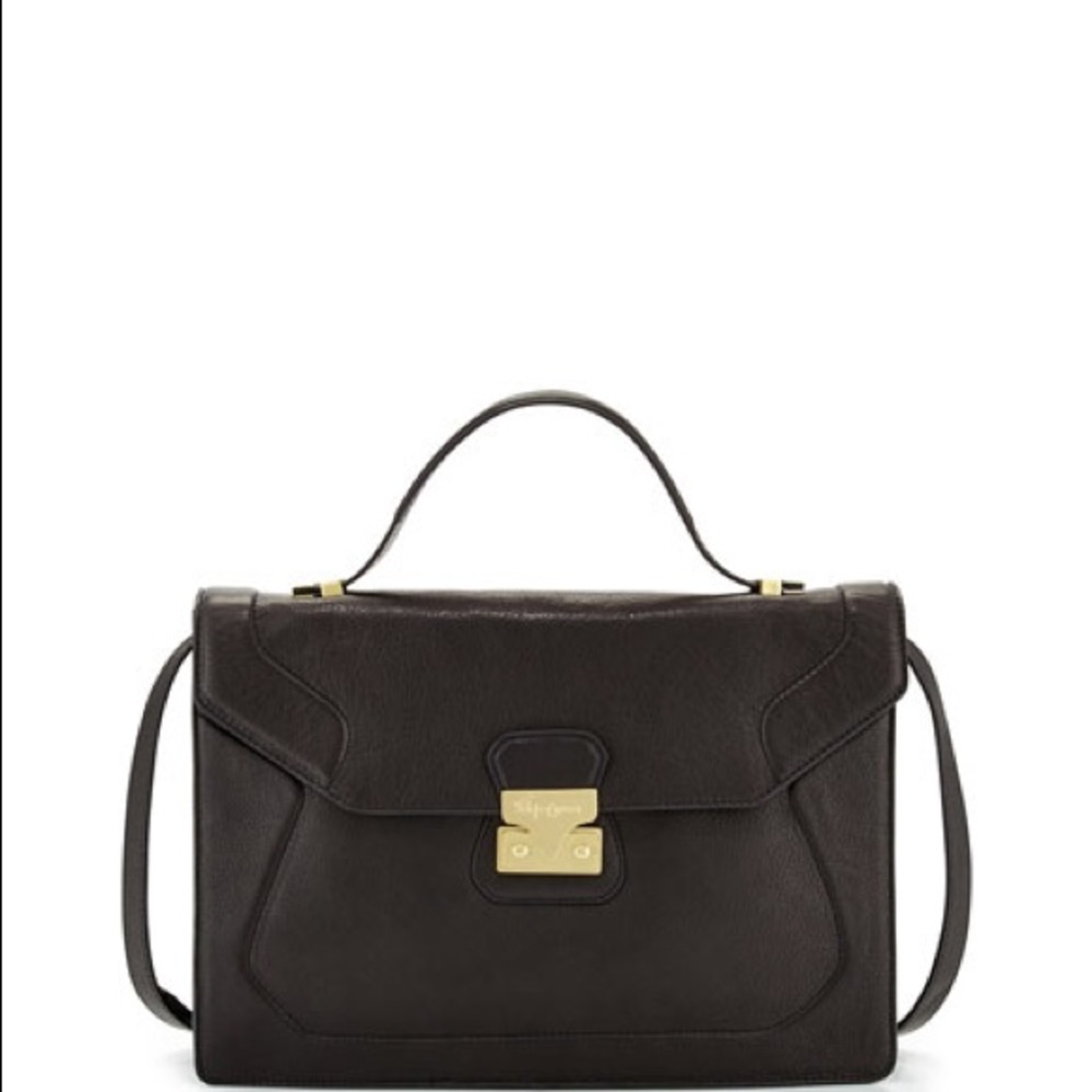 [SOLD] Foley & Corinna Leather Attaché Satchel