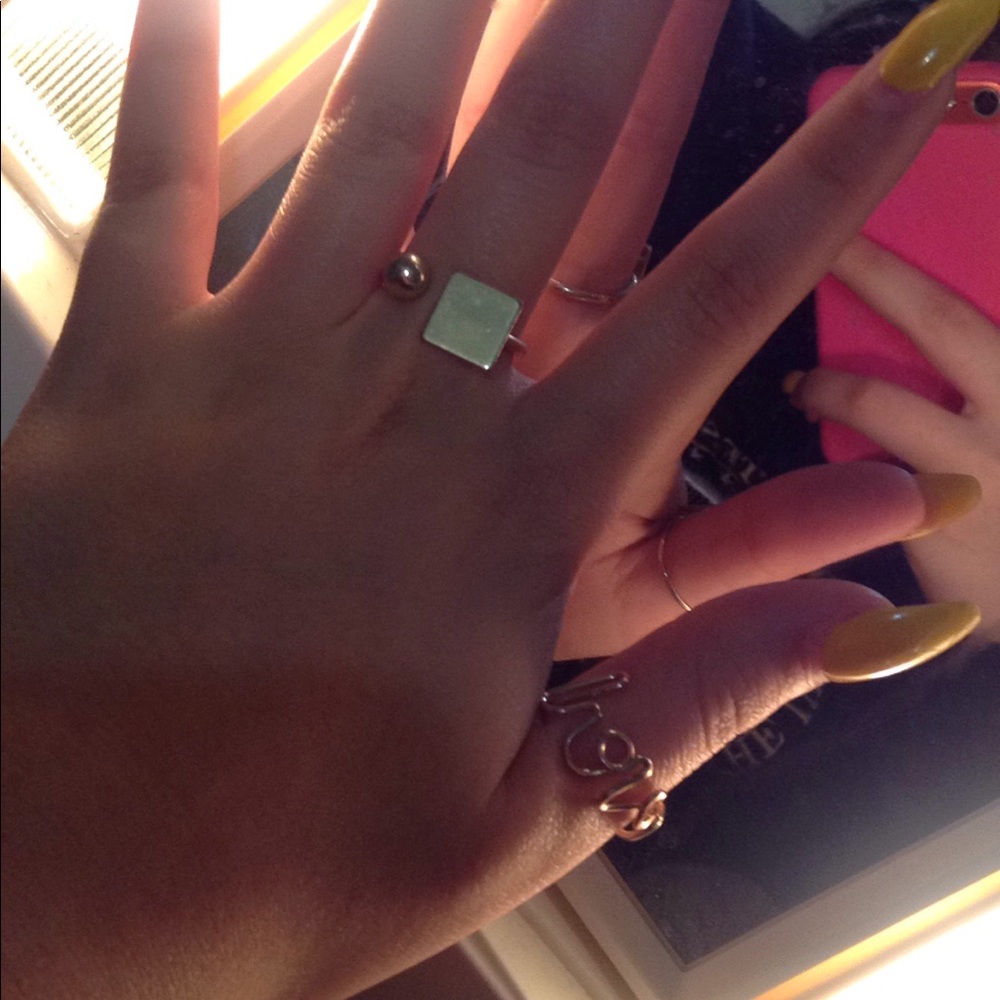 Two cute gold rings from Rue 21