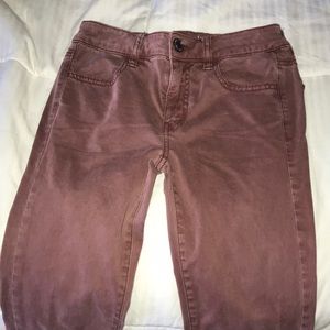 American Eagle Rust Jeggings