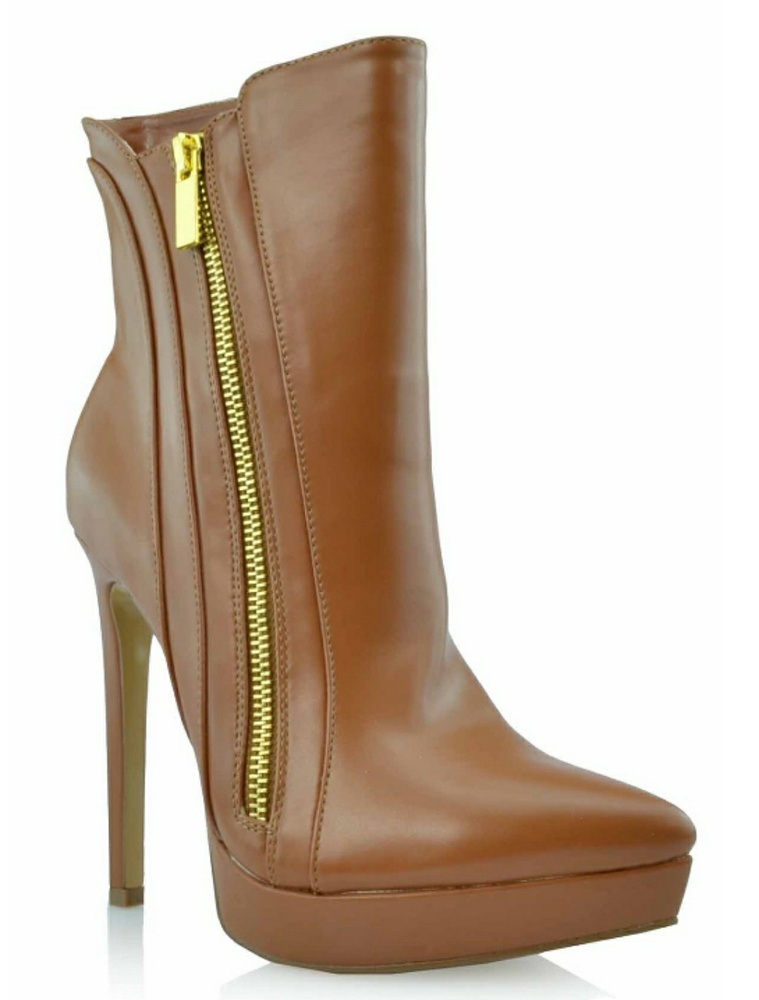 FIRM PRICE 😘Chestnut Brown Bootie Stilleto Boots