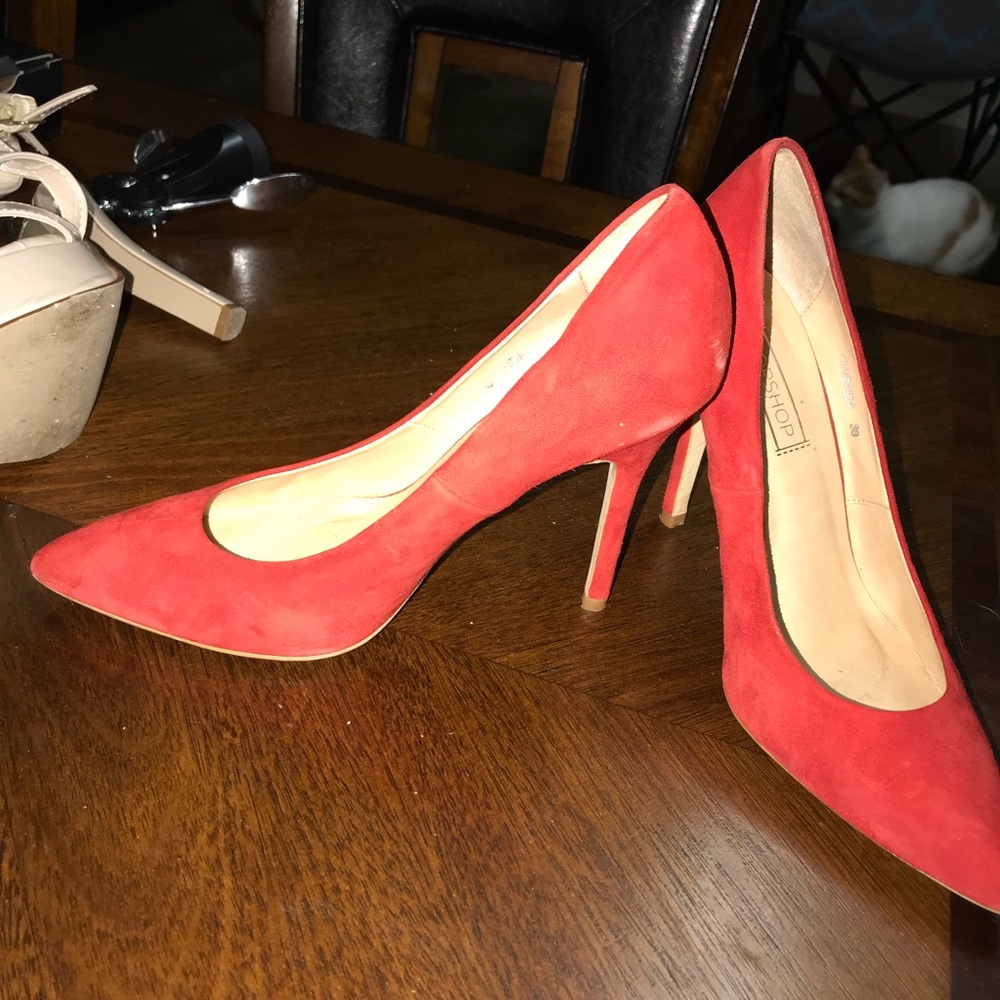 Top Shop Red Heels 👠 - Picture 2 of 2