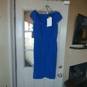 NWT Tadashio Shoji cobalt blue cocktail dress