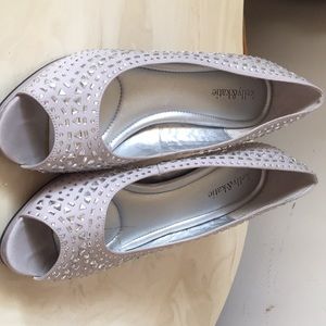 Beautiful silver shoes