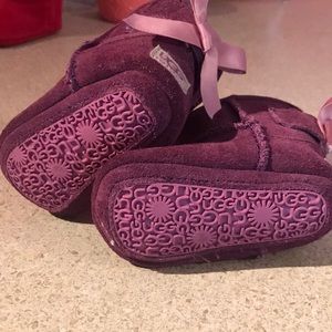 Baby Girl Purple/Pink Bow Uggs