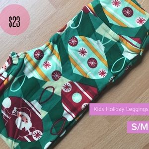 Kids S/M holiday leggings