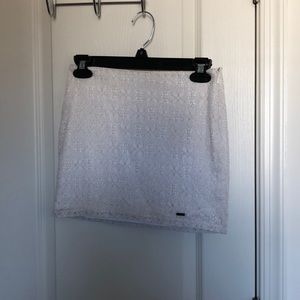 White and gold skirt