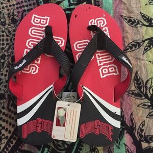 Men's Large (11/12) Ohi o State Flip Flops