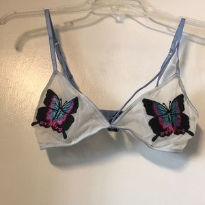Sheer Butterfly Bra